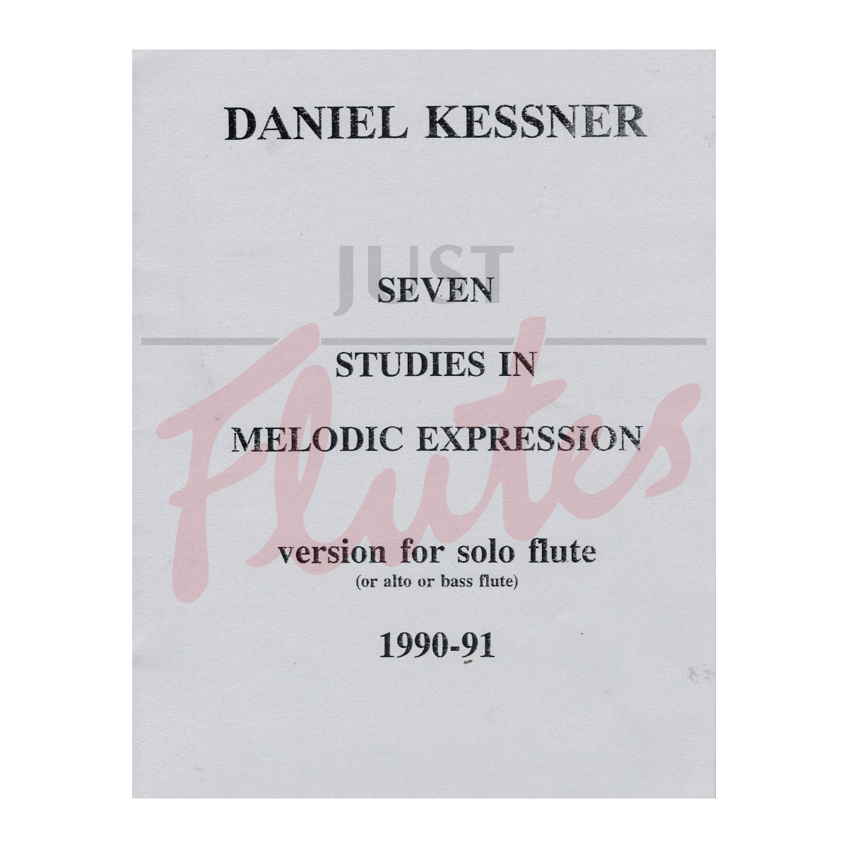 Seven Studies in Melodic Expression for Bass or Alto Flute